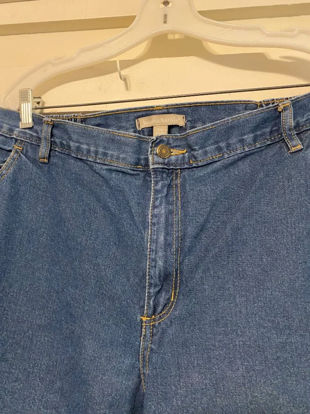 Woman Within, stretch waist, dark wash, jean capri/ankle pants, size 22WP